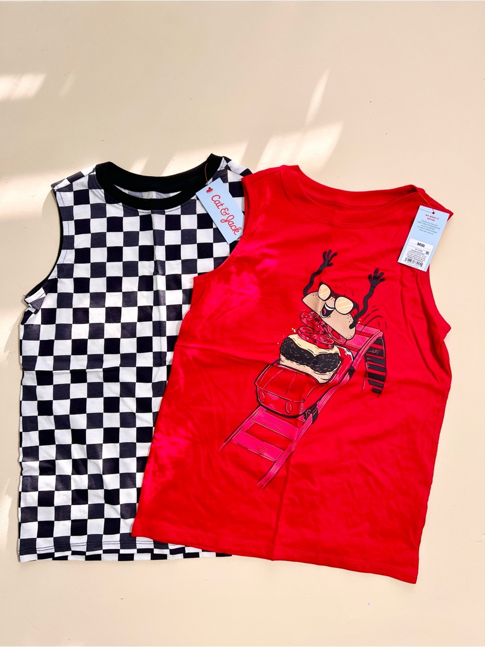 Cat & Jack Boys Tank Top Bundle Size M (8) graphic Sleeveless summer clothes NWT